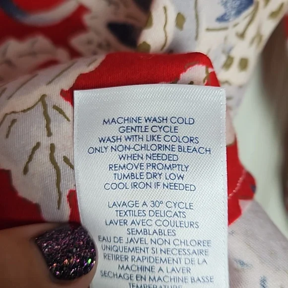 Chaps no iron button down Medium Floral - Picture 4 of 9